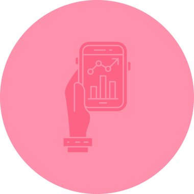 Modern telefon simgesinin vektör illüstrasyonu