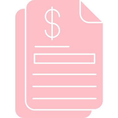 Dolar. Web simgesi basit illüstrasyon