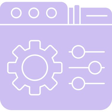 Ayarlama. Web simgesi basit tasarım