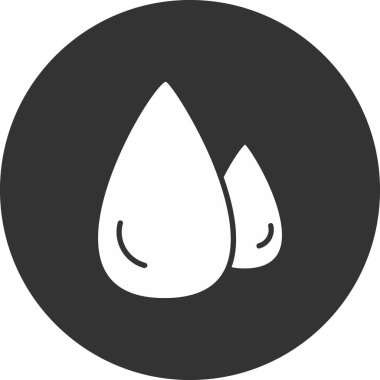 Su damlası Vektör Şekil Simgesi Tasarımı