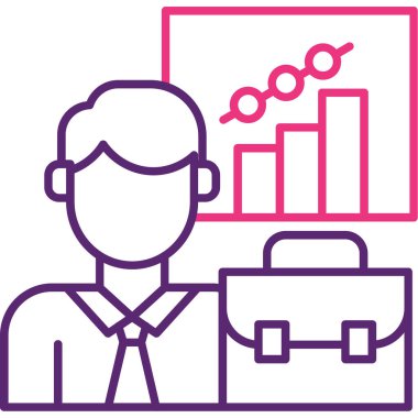 İş adamının vektör illüstrasyonu