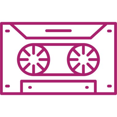 Retro kaset çalar simgesi