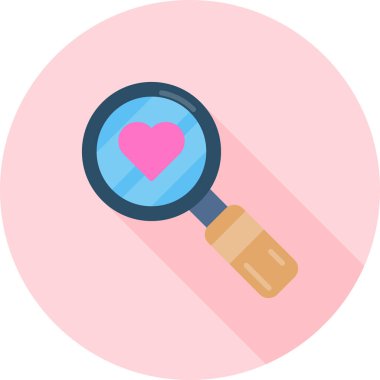 Büyüteç simgesini vektör çizim