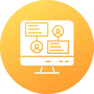 İş simgesinin vektör illüstrasyonu