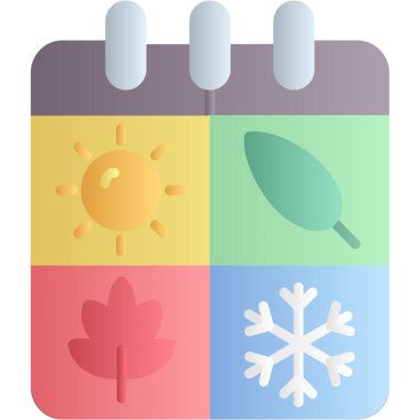 düz tasarım hava durumu simgesi