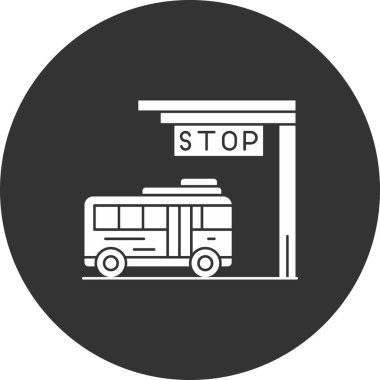 dur bus simgesi, basit biçim