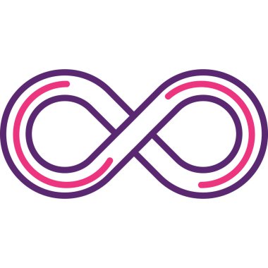 sonsuz logo tasarım vektör şablonu