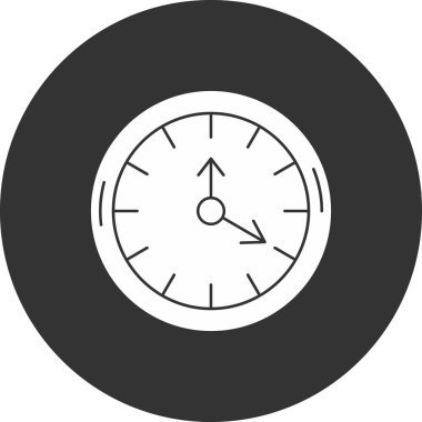 saat web simgesi vektör illüstrasyonu