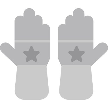 Kişisel ve ticari kullanım için vektör eldiven simgesi.