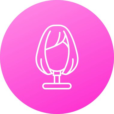 Güzel şarap çizgisi simgesi