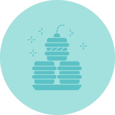 Tatlım. Web simgesi basit illüstrasyon