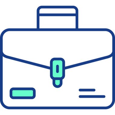 Çanta. Web simgesi basit illüstrasyon