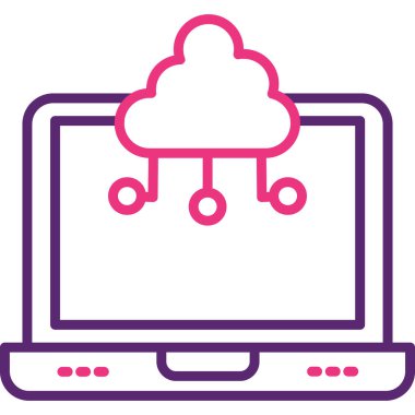 Bulut deposu. Web simgesi