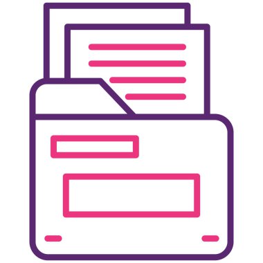 Dosya. Web simgesi basit illüstrasyon