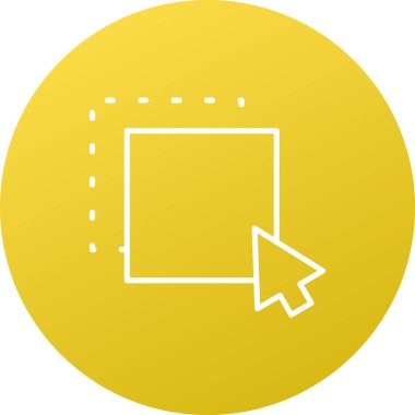 Gölgeli sarı simge