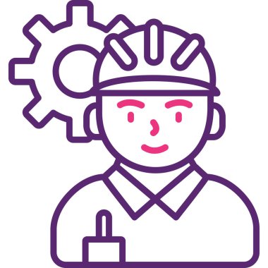 kafa fabrikası. Basit resimleme