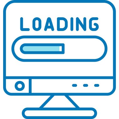 Yükle. Web simgesi basit illüstrasyon