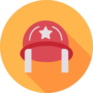 Bir kaskın vektör illüstrasyonu