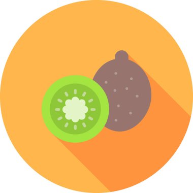 Avokado. Web simgesi basit illüstrasyon