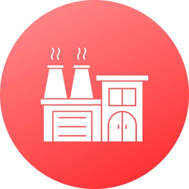 güzel ev kabartma vektör simgesi