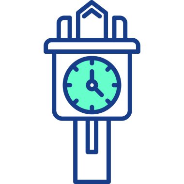 saat modern simge vektör illüstrasyonu