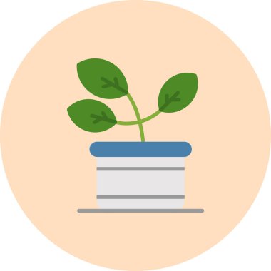 Bir bitkinin vektör illüstrasyonu