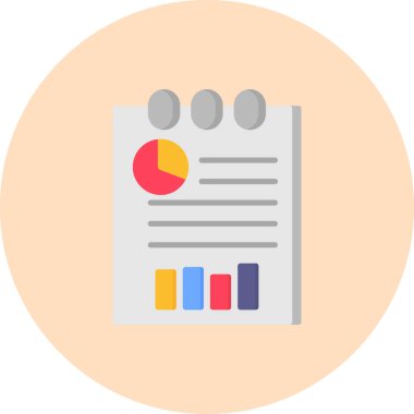 data analizi vektör simgesi modern basit vektör illüstrasyonu