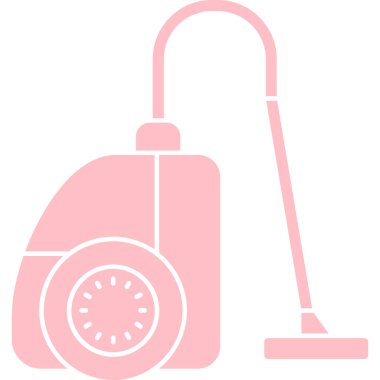 Elektrikli süpürge. Web simgesi basit tasarım