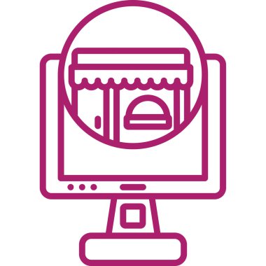 çevrimiçi web vektörü simgesi