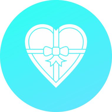 Kalp ikonu vektör illüstrasyonu