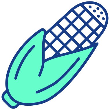 acı biber simgesi, ana hatlı vektör çizimi