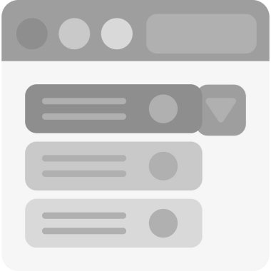 Web tarayıcı simgesi, vektör çizim