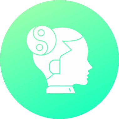 Kafası daireler çizen bir kadın