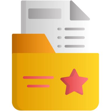 Dosya simgesinin vektör illüstrasyonu