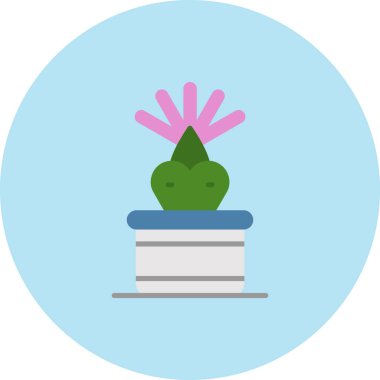 Çiçek. Web simgesi basit illüstrasyon