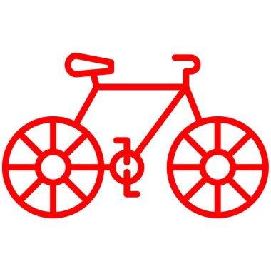 Bisiklet. Web simgesi basit illüstrasyon