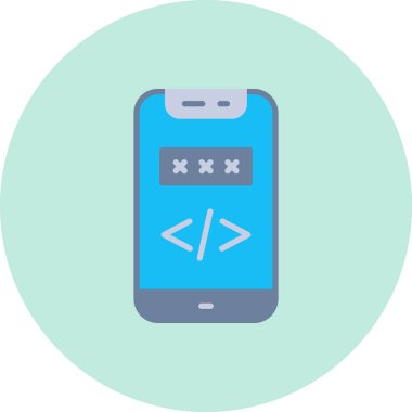 Cep telefonu. Web simgesi basit tasarım