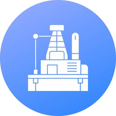 Modern yapı simgesinin vektör illüstrasyonu