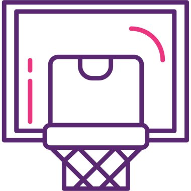 Basketbol. Web simgesi basit illüstrasyon