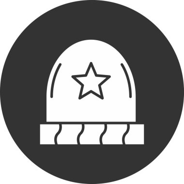 Şapka. Web simgesi basit illüstrasyon