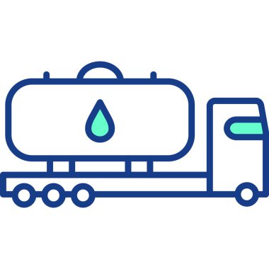 su kamyonu vektör simgesi