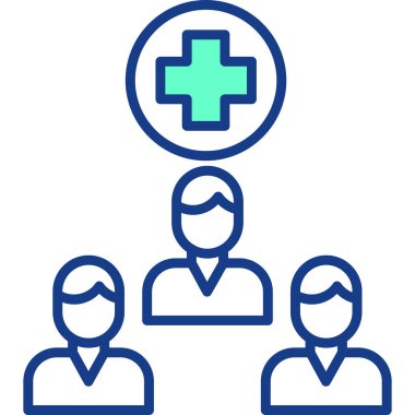 Doktor. Web simgesi basit illüstrasyon