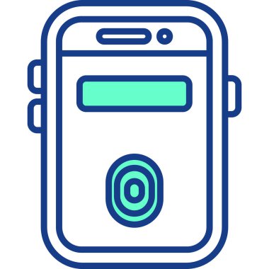 - Telefon. Web simgesi basit illüstrasyon