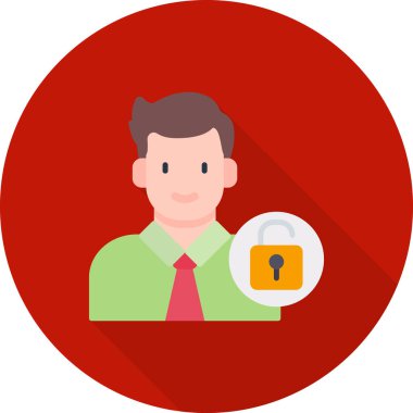 İşadamı Düz Vektör Simgesi