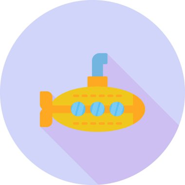 Denizaltı simgesinin vektör çizimi