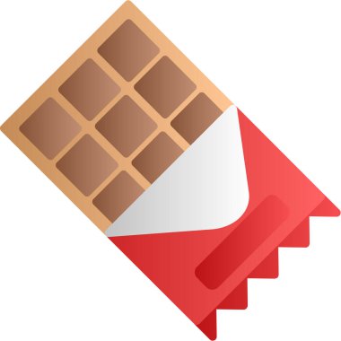 Çubukta buz çikolatalı waffle, izometrik simge