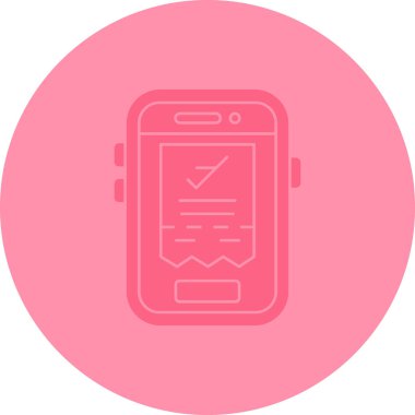 Cep telefonu simgesi, vektör illüstrasyonu