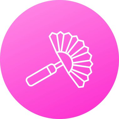 Bir çiçek simgesinin vektör illüstrasyonu