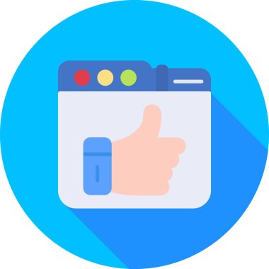 Web ve mobil uygulama simgesi, vektör illüstrasyonu