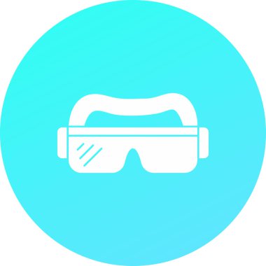 Sanal gerçeklik. Web simgesi basit illüstrasyon